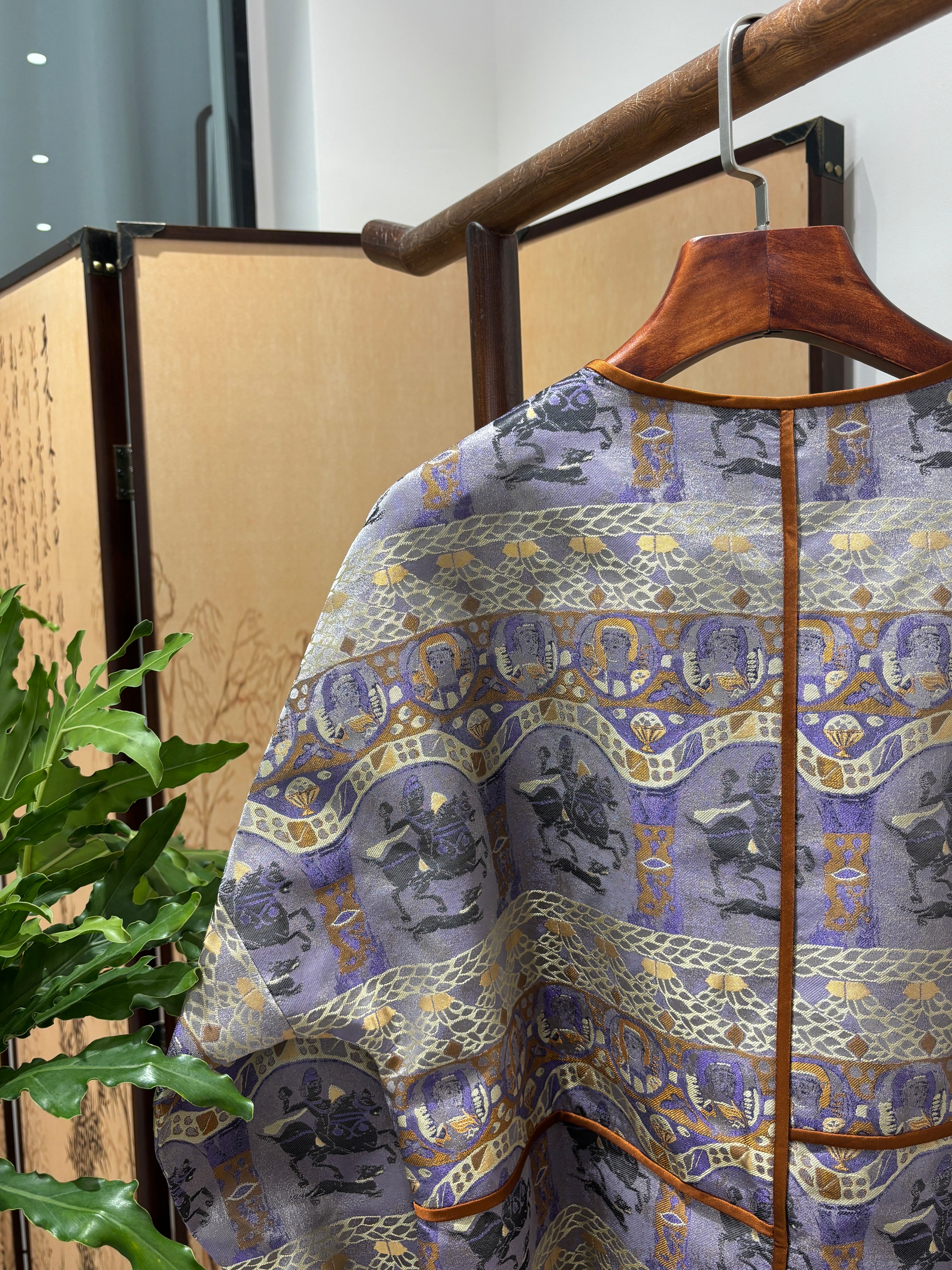 Purple Song Brocade Heritage Jacket | Luxe Orienta Modern Chinese Luxury - Luxe Orienta CO., LIMITED