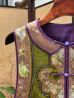 Green Heritage Xiangyunsha Embroidered Vest | Luxe Orienta Modern Chinese Luxury Vest - Luxe Orienta CO., LIMITED