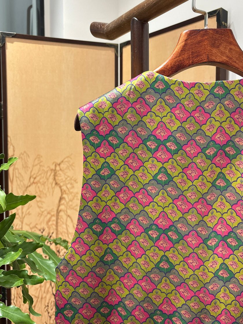 Purple Patchwork Velvet Vest | Luxe Orienta Modern Chinese Vest - Luxe Orienta CO., LIMITED