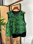 Green Velvet Vest | Luxe Orienta Modern Chinese Luxury Vest - Luxe Orienta CO., LIMITED