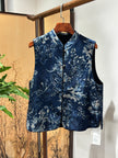 Blue & White Porcelain Reversible Vest | Luxe Orienta Modern Chinese Vest - Luxe Orienta CO., LIMITED