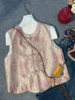 Pink Intangible Heritage Song Brocade “Eight Directions Fortune” Vest – Modern Chinese Luxury by LUXE ORIENTA - Luxe Orienta CO., LIMITED