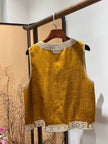 Yellow Viscose Xiangyunsha Vest – Timeless Oriental Radiance by LUXE ORIENTA - Luxe Orienta CO., LIMITED