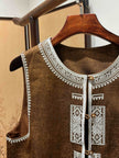 Brown Viscose Xiangyunsha Vest – Refined Oriental Simplicity by LUXE ORIENTA - Luxe Orienta CO., LIMITED