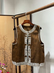 Brown Viscose Xiangyunsha Vest – Refined Oriental Simplicity by LUXE ORIENTA - Luxe Orienta CO., LIMITED