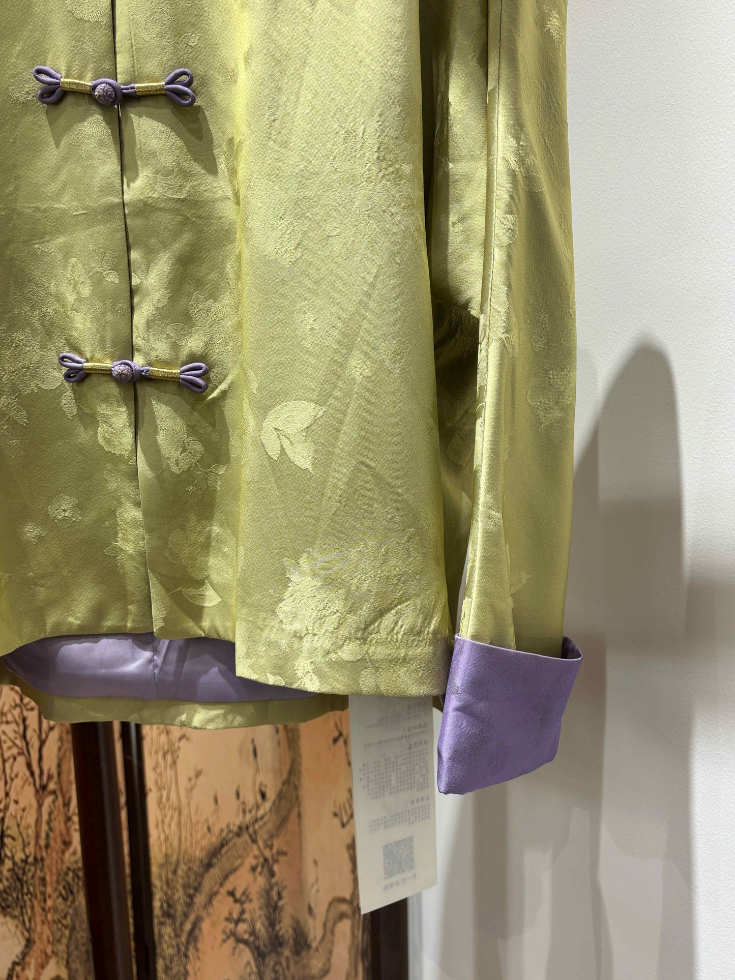 Green Jacquard Jacket – Contemporary Eastern Grace by LUXE ORIENTA - Luxe Orienta CO., LIMITED