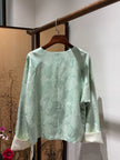 Blue Silk Brocade Jacket – Modern Chinese Elegance by LUXE ORIENTA - Luxe Orienta CO., LIMITED