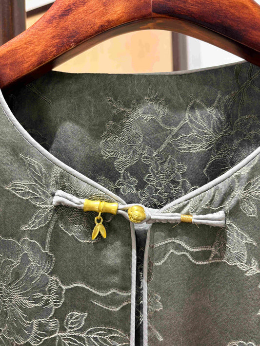 Advanced Grey Viscose Jacquard Jacket – Subtle Modern Sophistication by LUXE ORIENTA - Luxe Orienta CO., LIMITED