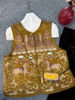 Gold Embroidered Vest | Luxe Orienta Modern Chinese Luxury Vest - Luxe Orienta CO., LIMITED