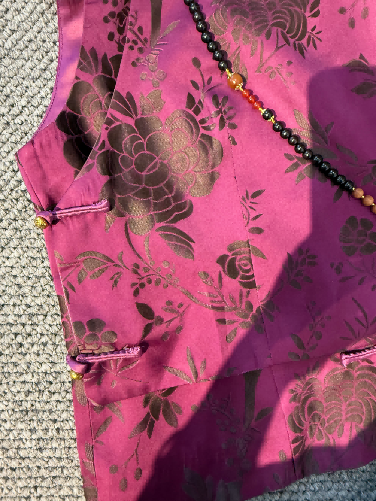 Purple Jacquard Vest | Luxe Orienta Modern Chinese Style Vest - Luxe Orienta CO., LIMITED