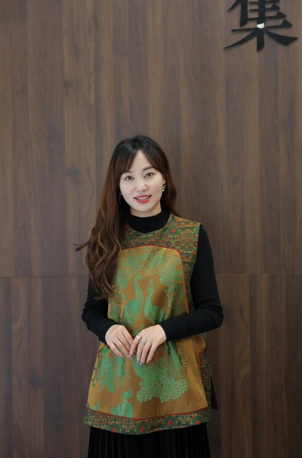 Heirloom Song Brocade Vest - Luxe Orienta CO., LIMITED
