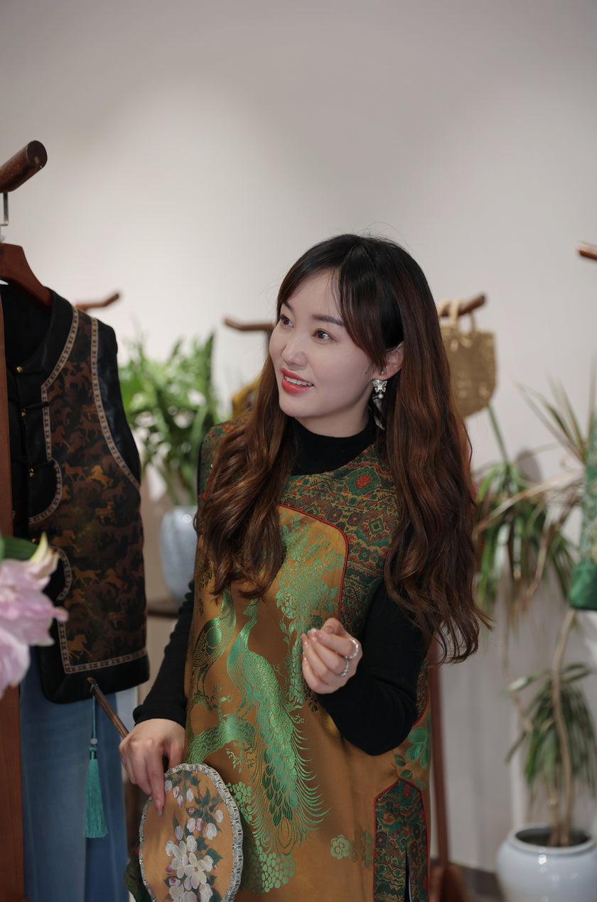 Heirloom Song Brocade Vest - Luxe Orienta CO., LIMITED