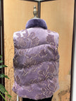 Lavender Goose Down & Mink Fur Vest - Luxe Orienta CO., LIMITED