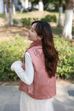 Blush Mulberry Silk Mink Vest - Luxe Orienta CO., LIMITED