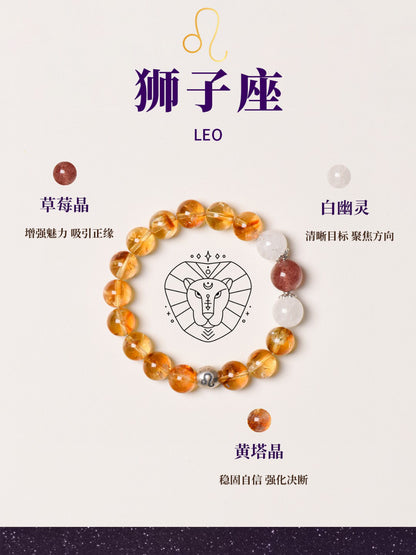 [LUXE ORIENTA Guardian Collection] Leo · Luminous Grace Energy Bracelet - Luxe Orienta CO., LIMITED