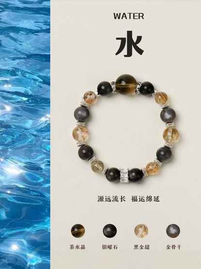 [Five Elements Luminescence] Water · Deep Flow Energy Bracelet - Luxe Orienta CO., LIMITED
