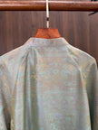 Mulberry Silk Jacquard Frog Button Blouse | Modern Chinese Silk Shirt - Luxe Orienta CO., LIMITED