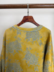 Yellow Peony Jacquard Tang Jacket with Frog Buttons | Modern Chinese Style - Luxe Orienta CO., LIMITED