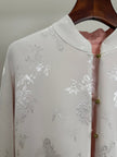 Mulberry Silk Phoenix Embroidered Reversible Tang Jacket | Modern Chinese Jacquard Blouse - Luxe Orienta CO., LIMITED