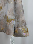 Grey Butterfly Beaded Mulberry Silk Jacket | Modern Chinese Embroidered Luxury - Luxe Orienta CO., LIMITED