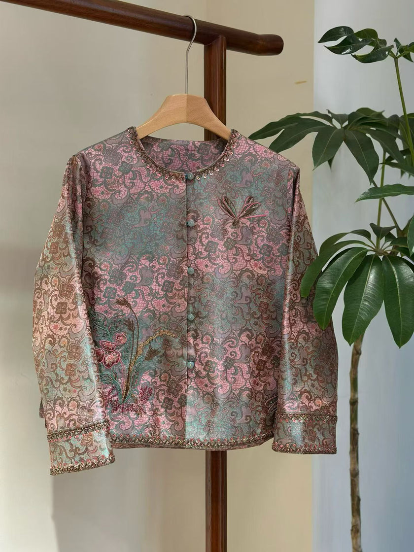 LUXE ORIENTA – Intangible Cultural Heritage Shu Brocade Flower Luo Silk Jacket