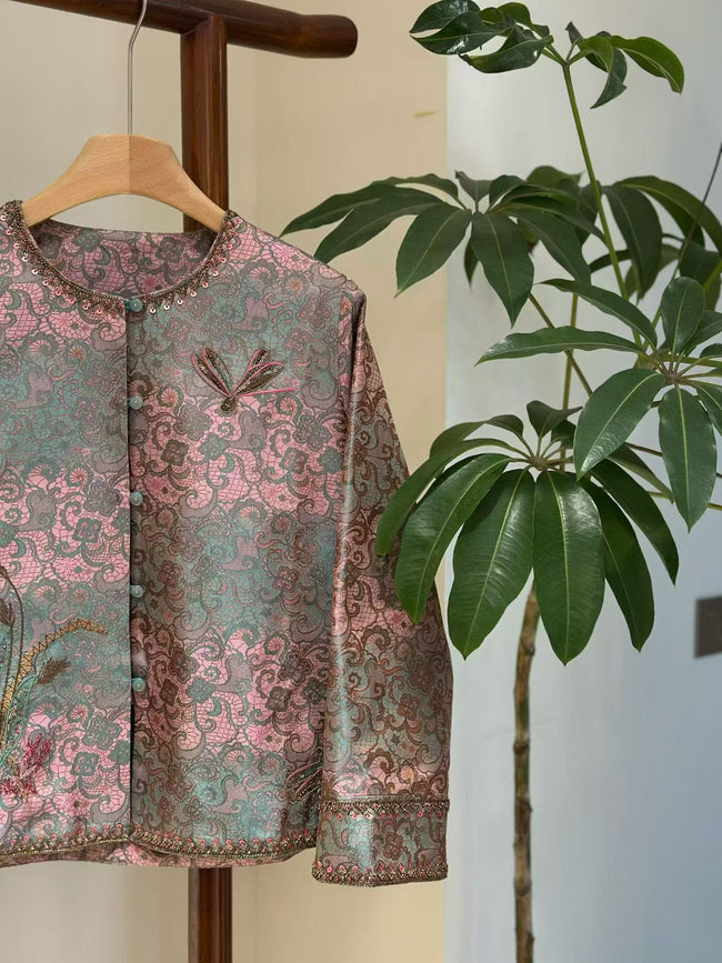 LUXE ORIENTA – Intangible Cultural Heritage Shu Brocade Flower Luo Silk Jacket