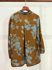 LUXE ORIENTA – Phoenix in Flight Xiangyun Silk Frog Button Blouse