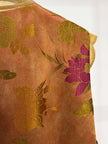LUXE ORIENTA – Mulberry Silk Jacquard Layered Vest in Amber Bronze