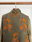 LUXE ORIENTA – Green Persimmon Jacquard Layered Vest