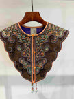 Hand-Embroidered Heritage Yunjian (Cloud Collar) Jacquard Vest with Traditional Knot Buttons - Luxe Orienta CO., LIMITED