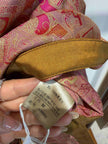 Pure Mulberry Silk Song Brocade Heritage Blouse in Dusty Rose & Olive Gold - Luxe Orienta CO., LIMITED