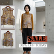 Song Brocade Mulberry Silk Patchwork Vest with Elephant Motif-Luxe Orienta Luxury Fashion