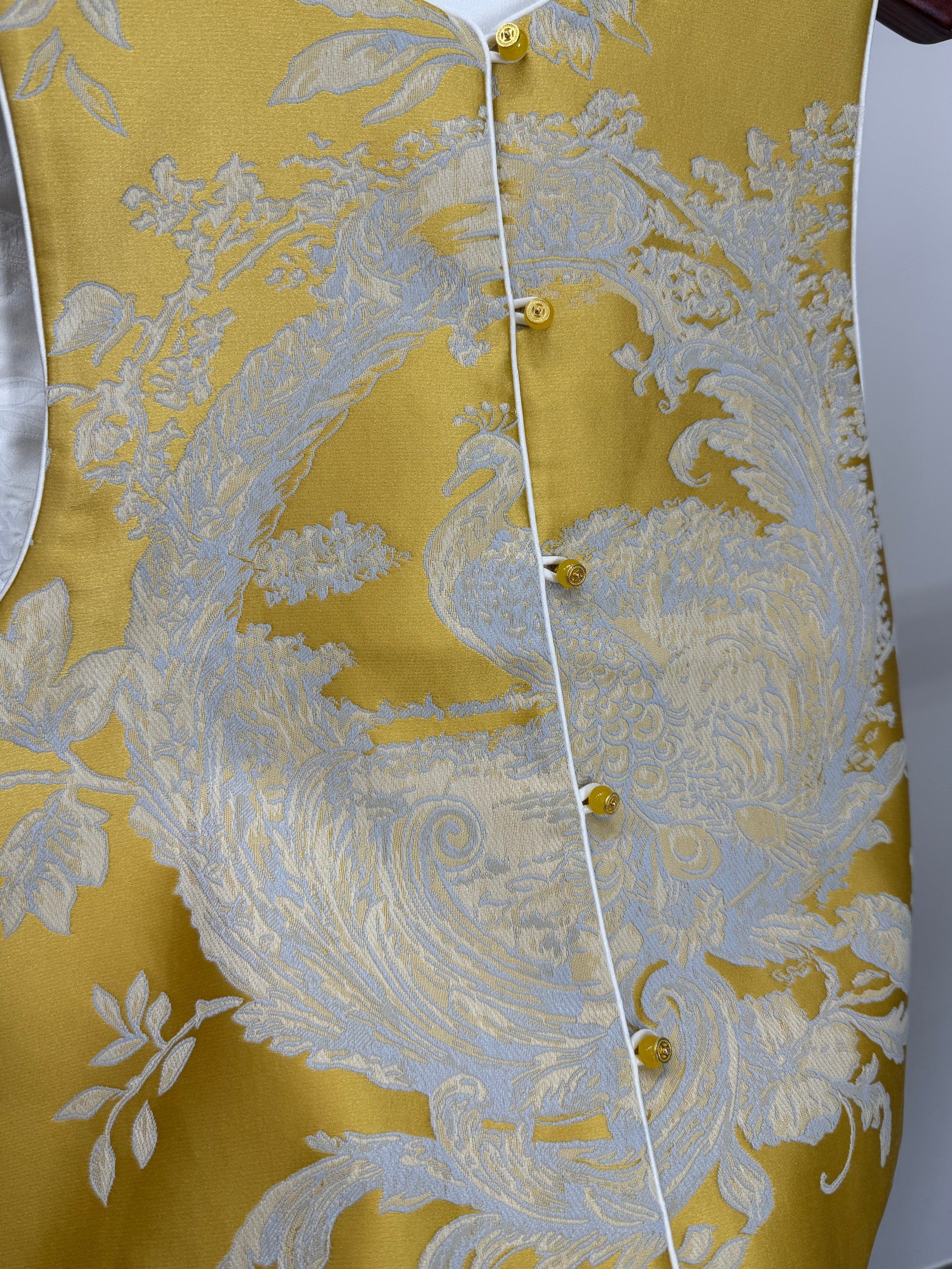 Reversible Phoenix Jacquard Vest | Modern Chinese Style Elegant Waistcoat – LUXE ORIENTA - Luxe Orienta CO., LIMITED