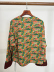 green xiangyunsha silk jacket phoenix embroidery