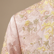 Pink Embroidered Jacquard Jacket – Floral & Mythical Motif Statement Coat for Women | Luxe Orienta - Luxe Orienta CO., LIMITED