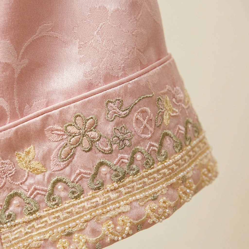 Pink Embroidered Jacquard Jacket – Floral & Mythical Motif Statement Coat for Women | Luxe Orienta - Luxe Orienta CO., LIMITED