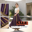 Purple Golden Huiwen Mulberry Silk Mamian Skirt | Xiangyunsha Horse-Face Skirt