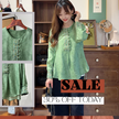 Grüne Seide Bestickte Bluse | Luxus Orienta Modernes Chinesisches Top