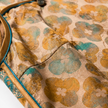 Warm Brown Mulberry Silk Xiangyunsha Qipao | Floral Sleeveless Neo-Chinese Dress - LUXE ORIENTA - Luxe Orienta CO., LIMITED