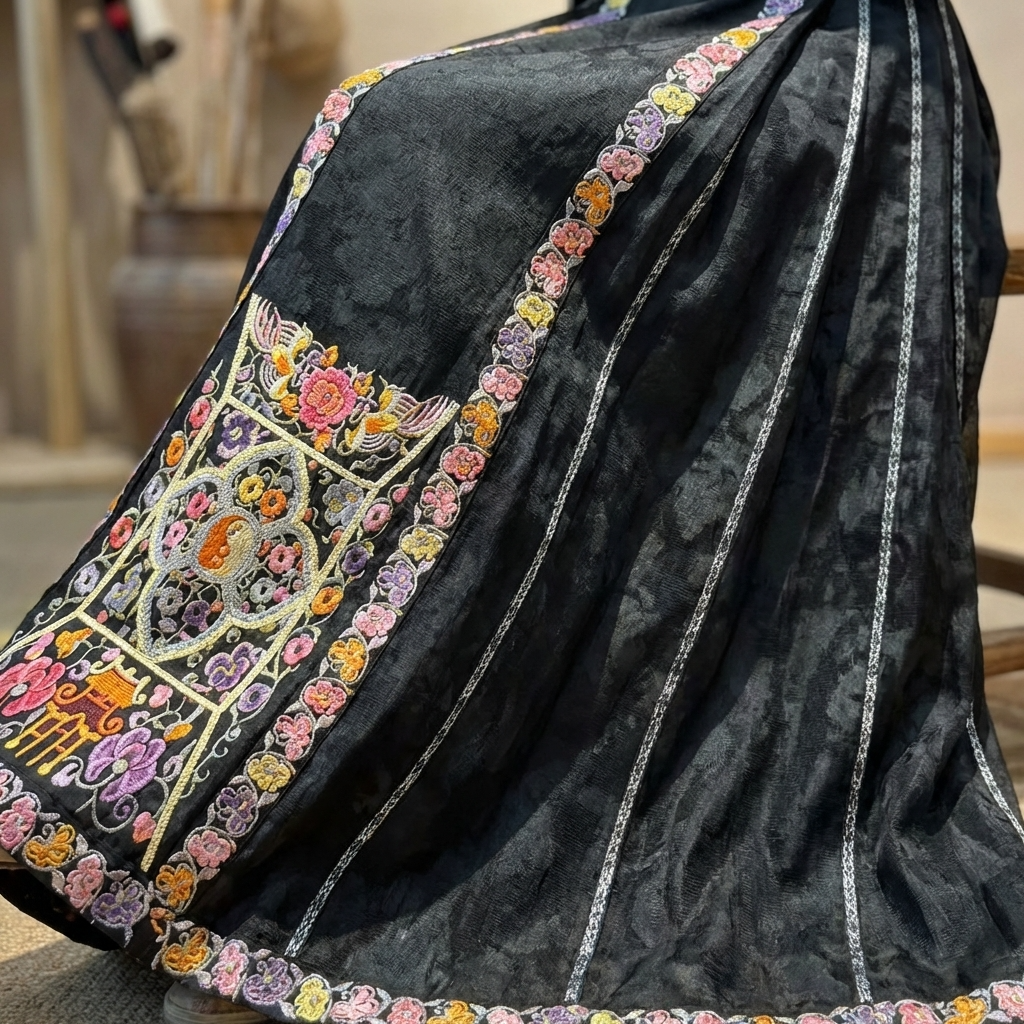 fabric details of the ma mian qun