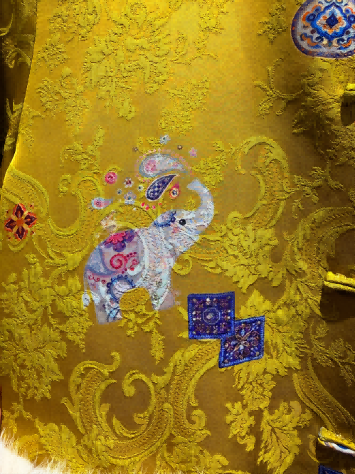 Golden Xiangyunsha Viscose Wool Coat | Timeless Modern Oriental Elegance - Luxe Orienta CO., LIMITED