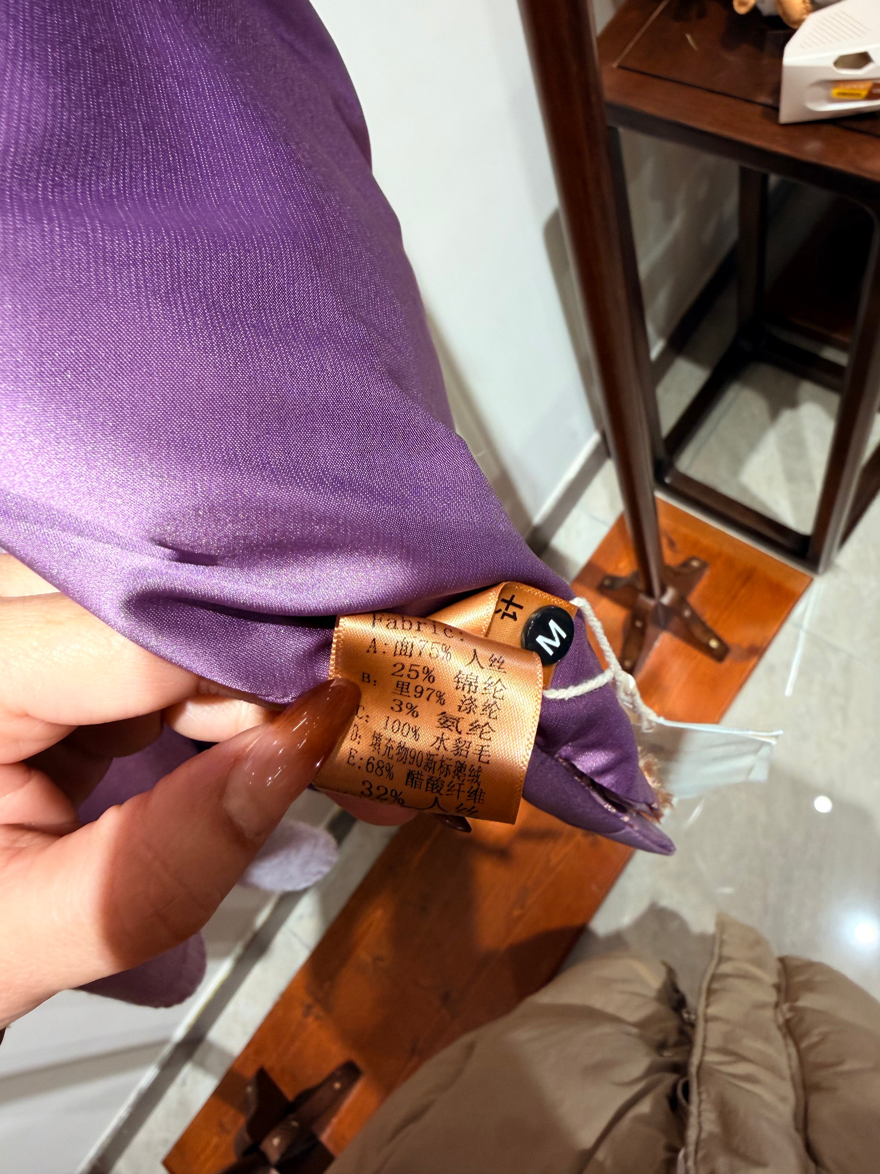 Lavender Goose Down & Mink Fur Vest - Luxe Orienta CO., LIMITED