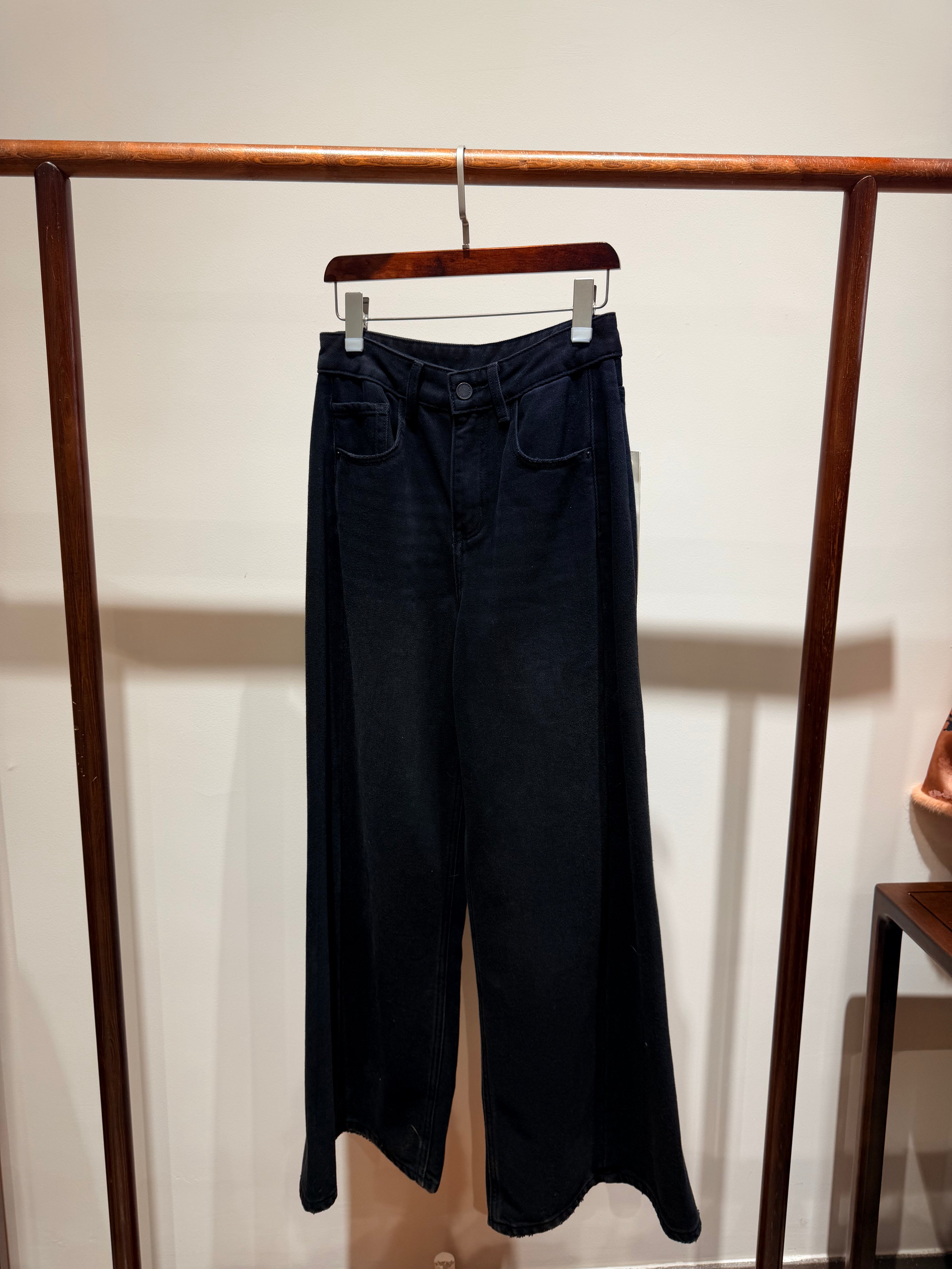 Grey Cotton Denim Trousers Jeans | Modern Everyday Elegance