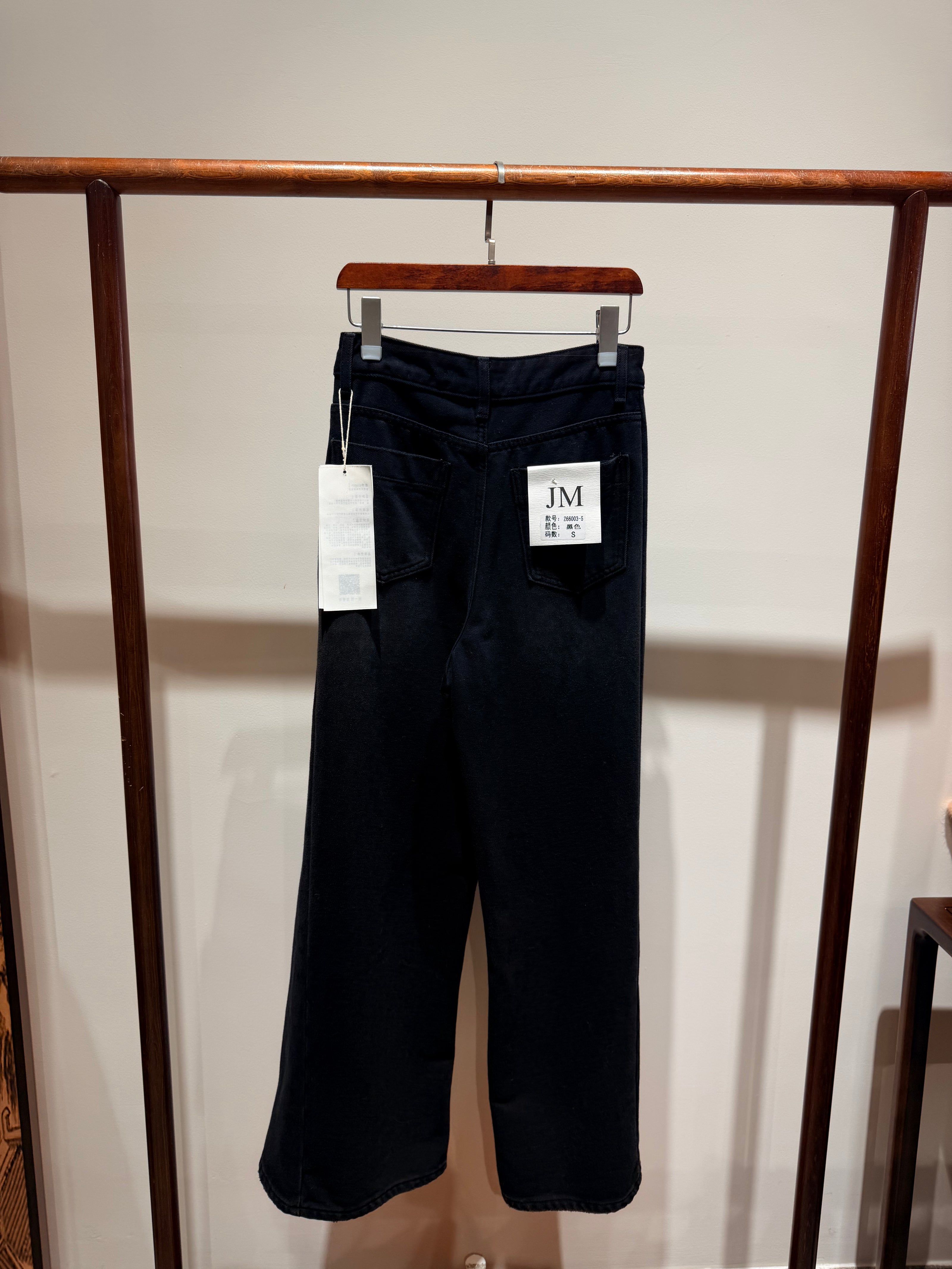 Grey Cotton Denim Trousers Jeans | Modern Everyday Elegance