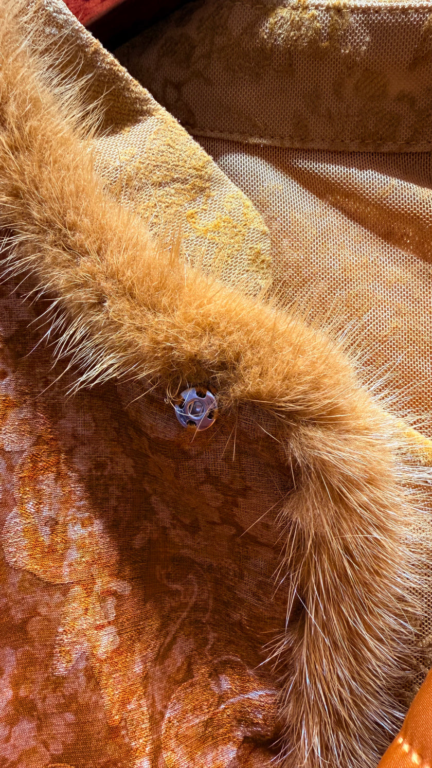 Yellow Rayon Wool Vest + Yellow Polyester Inner Top Set | Warm Elegance in Layers