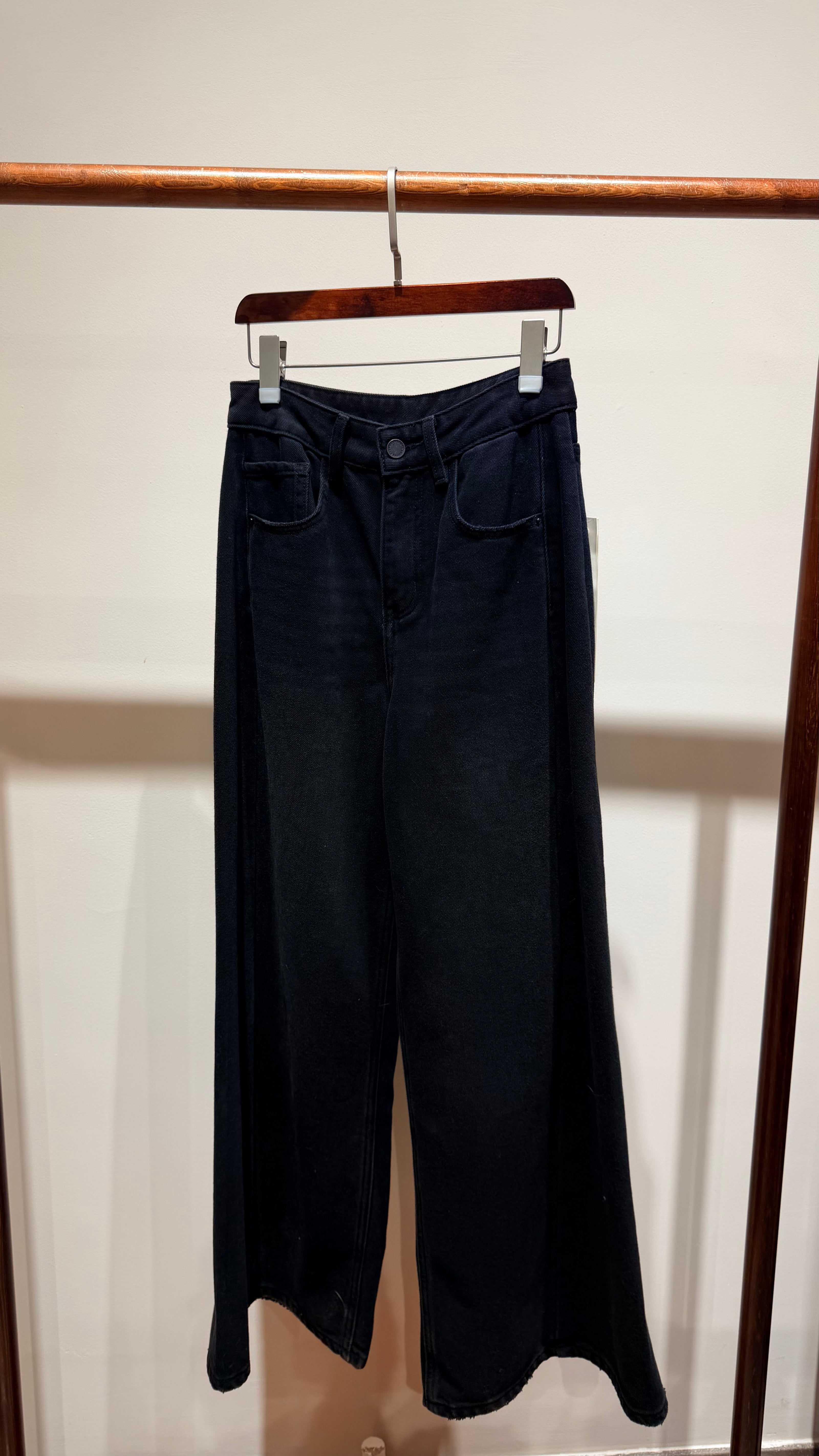 Grey Cotton Denim Trousers Jeans | Modern Everyday Elegance