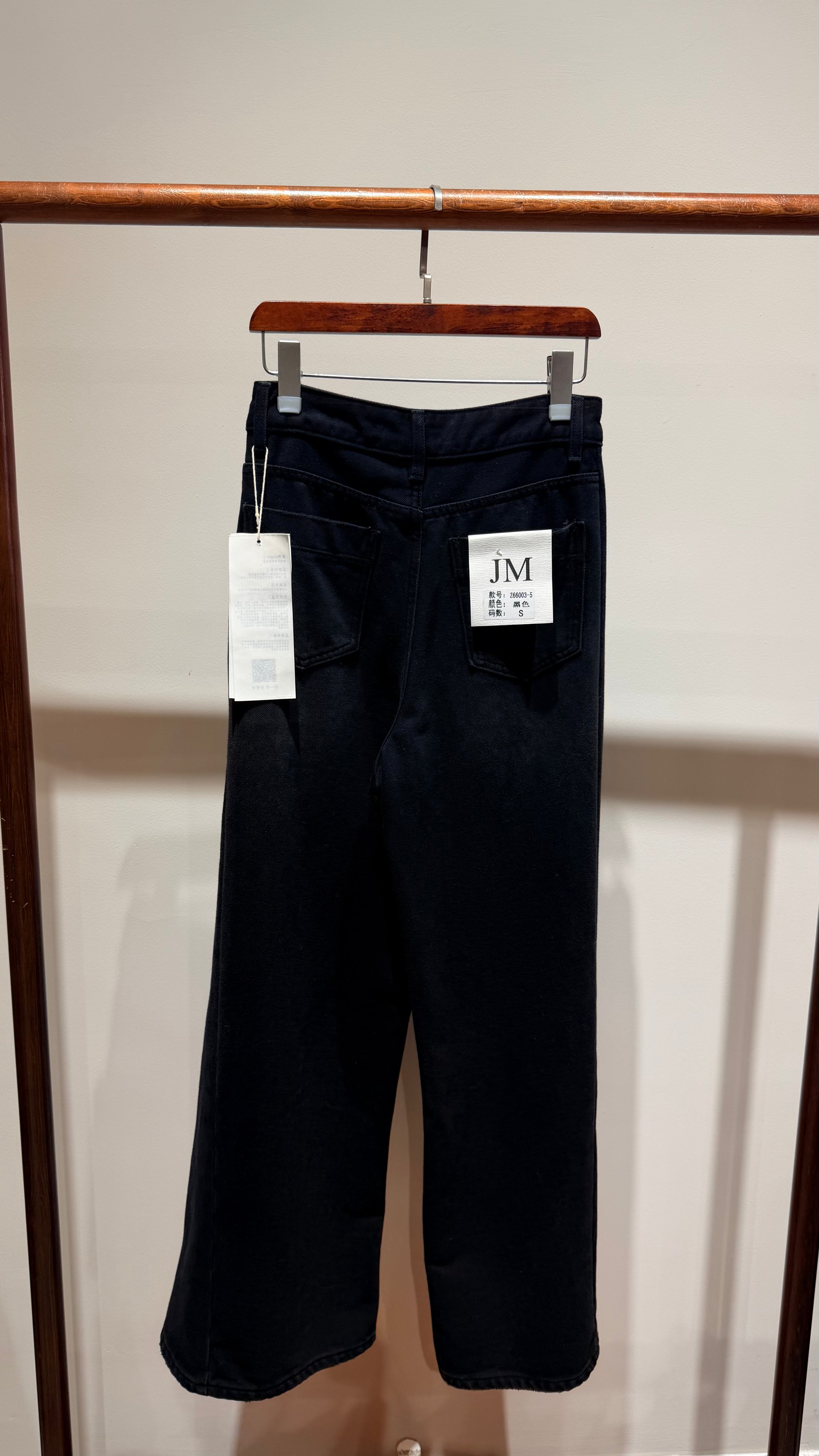 Grey Cotton Denim Trousers Jeans | Modern Everyday Elegance