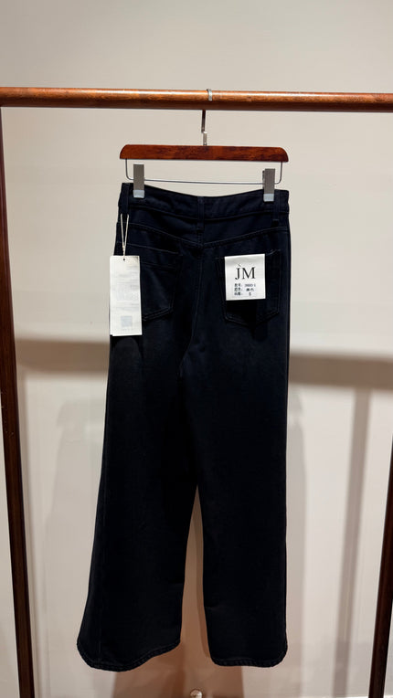 Grey Cotton Denim Trousers Jeans | Modern Everyday Elegance