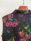 Floral-patterned garment back 