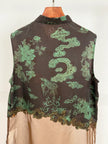 Phoenix And Peony Embroidered Xiangyunsha Silk Top | Modern Chinese Style - Luxe Orienta CO., LIMITED